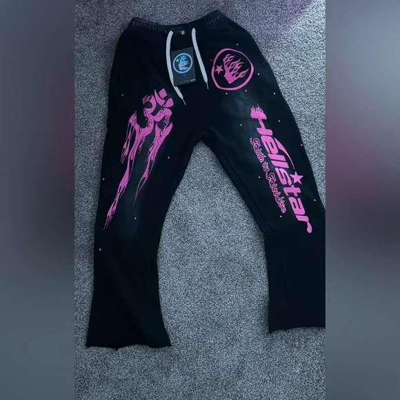 Hellstar | Pants | Hellstar Studios Racer Flare Sweatpants Black